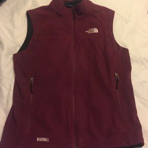 North Face Maroon Vest